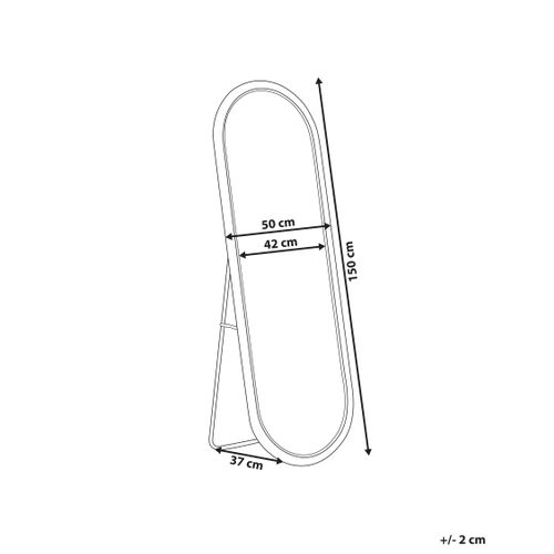 Miroir Sur Pied Montot 150 Cm Rotin Naturel