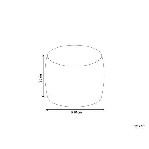 Pouf Tukki Fourrure Synthétique Gris