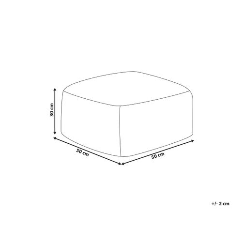 Pouf Tukki Fourrure Synthétique Beige Clair