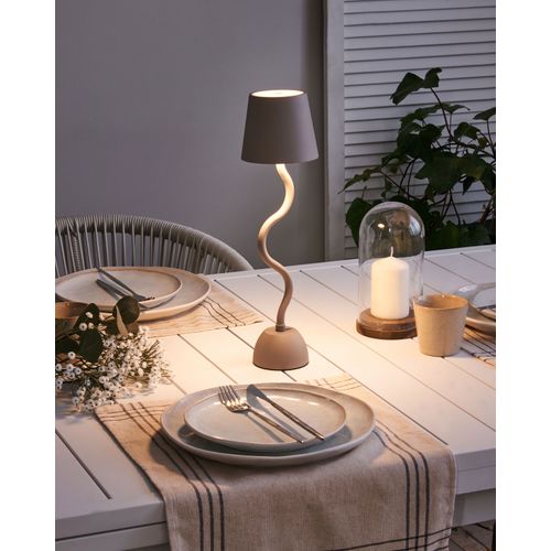 Lampe De Table LED Sans Fil Vouga Avec Variateur Métal Beige