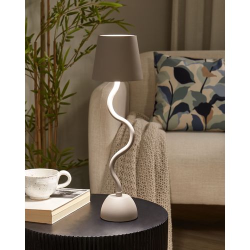 Lampe De Table LED Sans Fil Vouga Avec Variateur Métal Beige