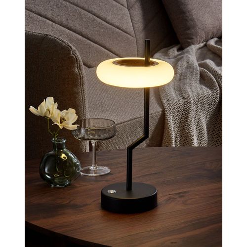 Lampe De Table LED Sans Fil Alviela Avec Variateur Métal Noir