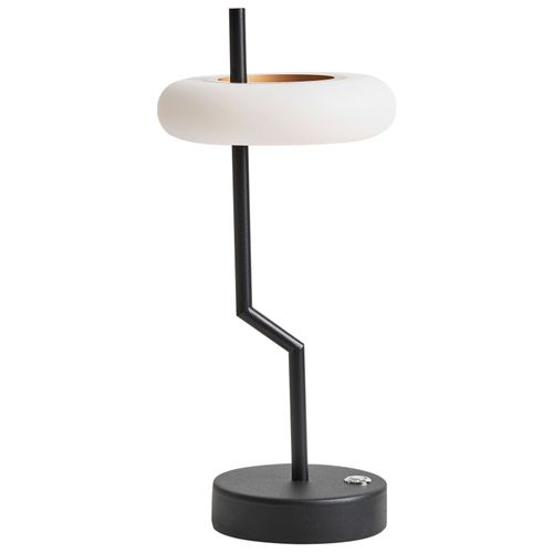 Lampe De Table LED Sans Fil Alviela Avec Variateur Métal Noir