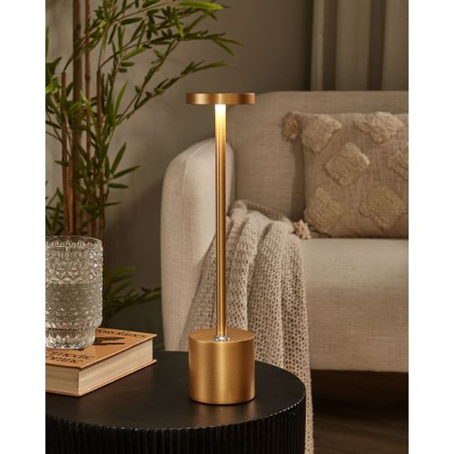 Lampe De Table LED Sans Fil Lizandro Avec Variateur Métal Doré