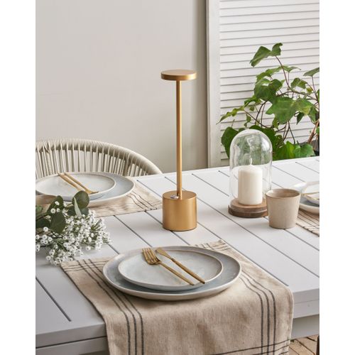 Lampe De Table LED Sans Fil Lizandro Avec Variateur Métal Doré