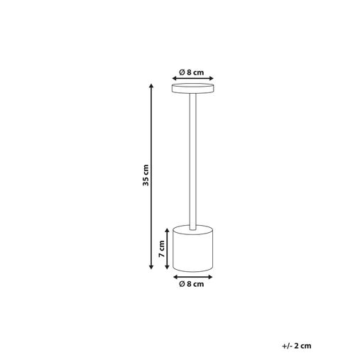 Lampe De Table LED Sans Fil Lizandro Avec Variateur Métal Doré
