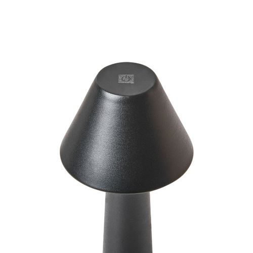 Lot De 2 Lampes De Table LED Sans Fil Joanes Avec Variateur Métal Noir