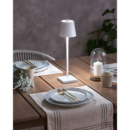 Lampe De Table LED Sans Fil Valira Métal Blanc