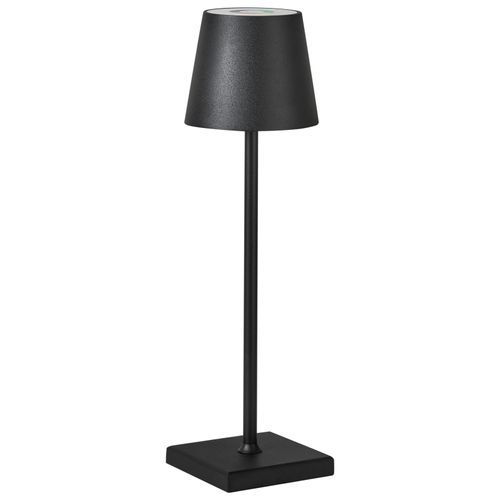 Lampe De Table LED Sans Fil Valira Métal Noir