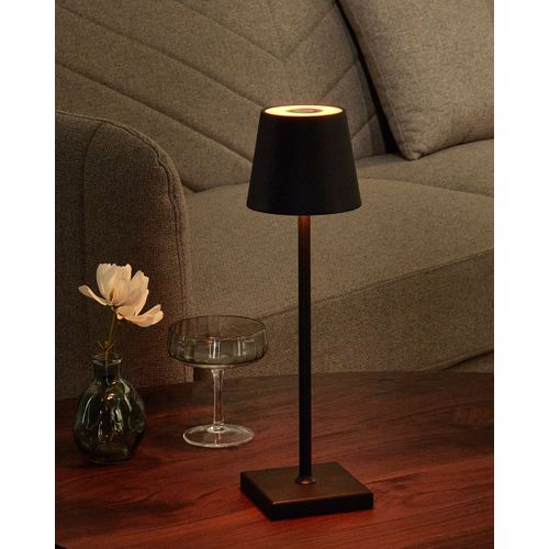 Lampe De Table LED Sans Fil Valira Métal Noir