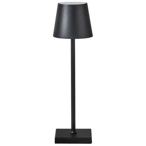 Lampe De Table LED Sans Fil Baceiro Avec Variateur Métal Noir