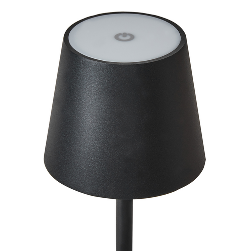 Lampe De Table LED Sans Fil Baceiro Avec Variateur Métal Noir
