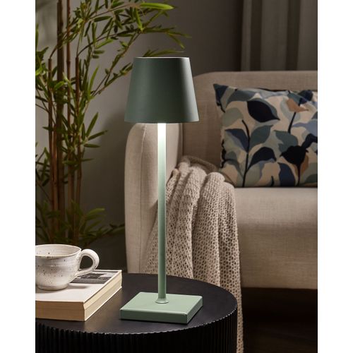Lampe De Table LED Sans Fil Baceiro Avec Variateur Métal Vert