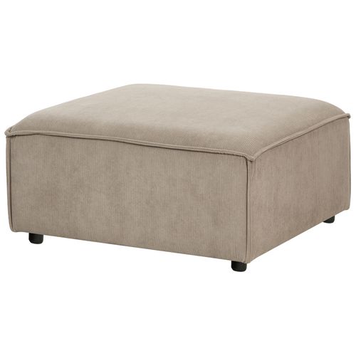 Ottoman Ardal Velours Côtelé Marron Clair