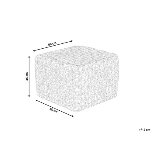 Pouf Nalli Matière Synthétique Taupe