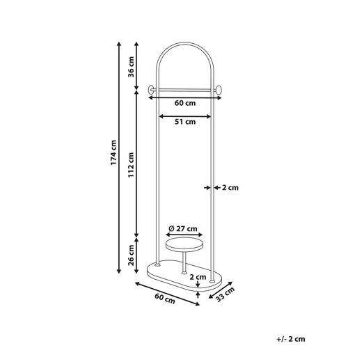 Porte-manteau Hardin Noir