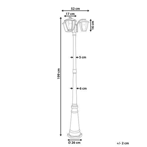 Lampadaire Extérieur Lemro Noir