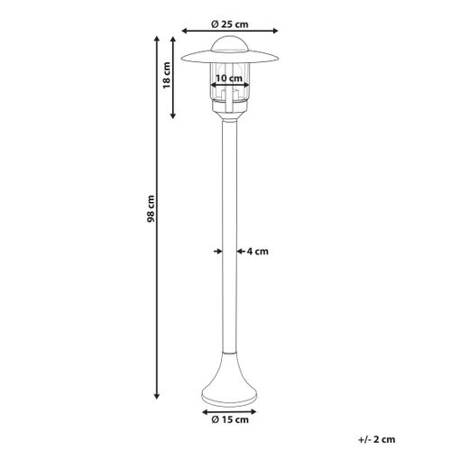 Borne D'extérieur Tizu Noir