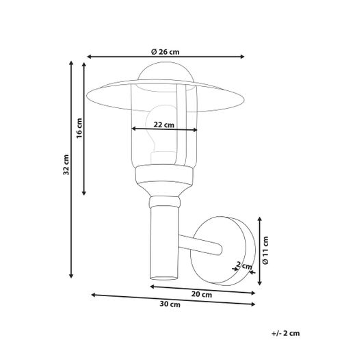 Lampe Murale Pour L'extérieur Tizu Noir