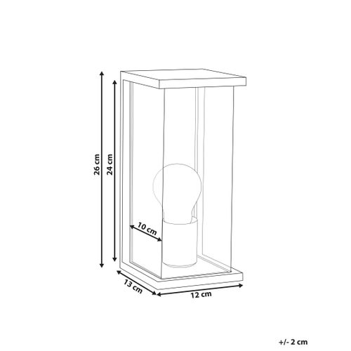 Lampe Murale Pour L'extérieur Wakal Noir