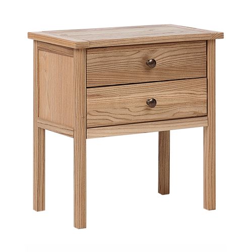 Table De Nuit à 2 Tiroirs Salton Sassafras Marron