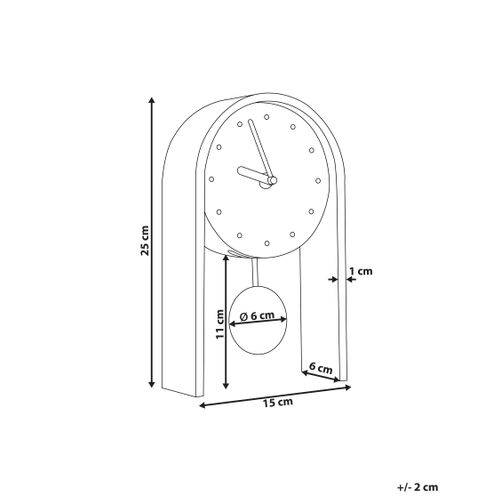 Horloge Ferden 15 Cm Marron