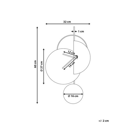 Horloge Murale Nendaz 32 Cm Métal Gris
