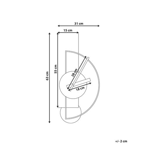 Horloge Murale Cevins 31 Cm Métal Gris Clair