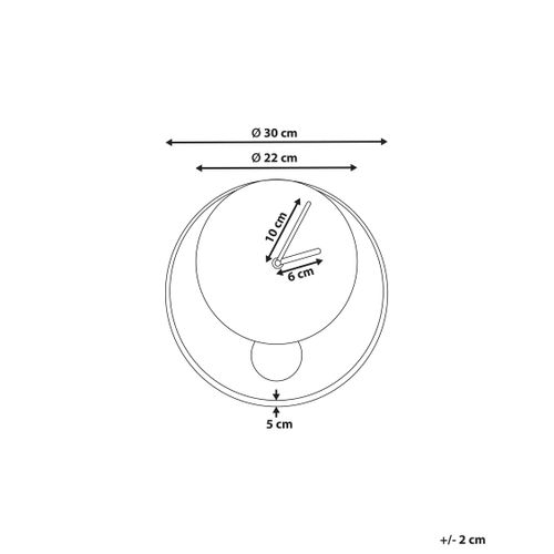 Horloge Murale Magland 30 Cm Métal Noir