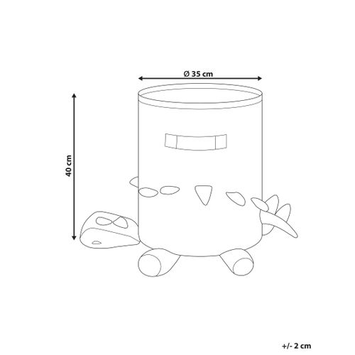 Panier Enfants Dinosaure Bagnu Coton Bleu