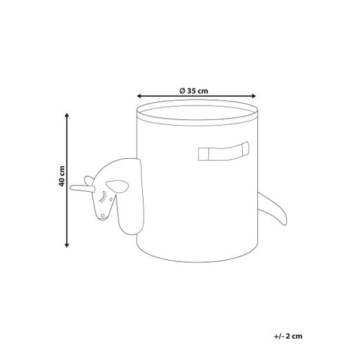 Panier Enfants Licorne Narroti Coton Rose