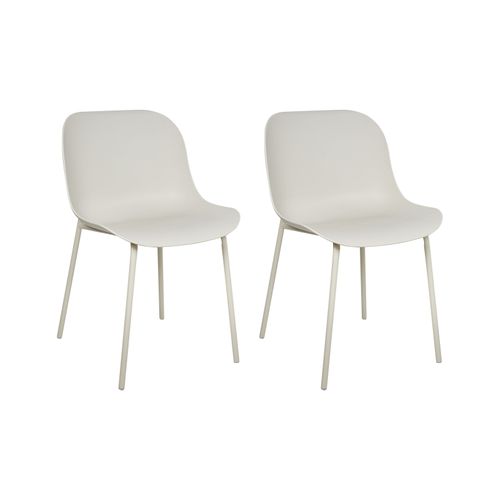 Lot De 2 Chaises De Salle à Manger Beloit Beige Clair