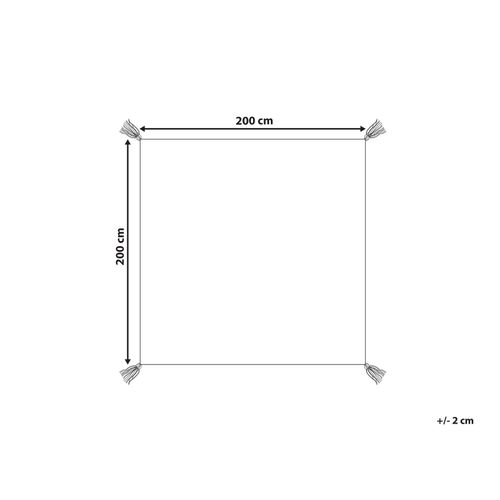 Couverture De Pique-nique Dilbar 200 X 200 Cm Rouge
