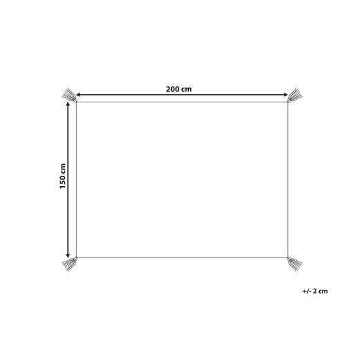 Couverture De Pique-nique Lashari 150 X 200 Cm Rose Pêche