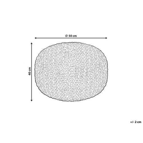 Pouf Duki Jute Bleu Marine