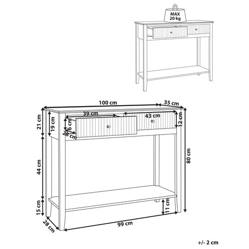 Console Assisi Blanc