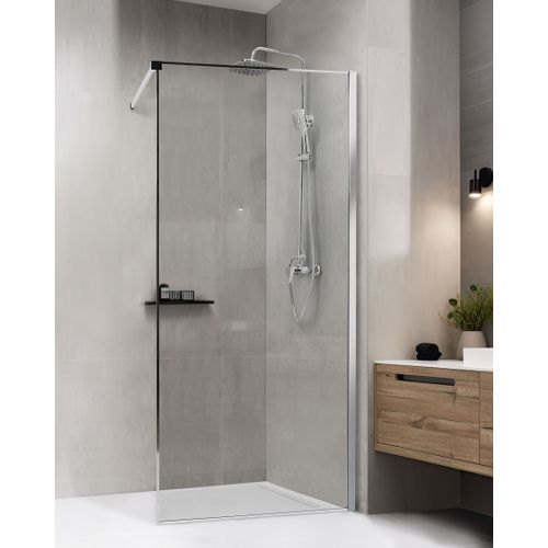Parois De Douche Waspam 90 X 190 Cm Argenté