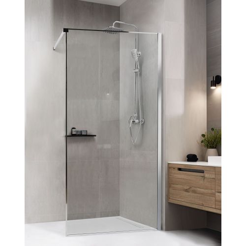 Parois De Douche Waspam 100 X 190 Cm Argenté
