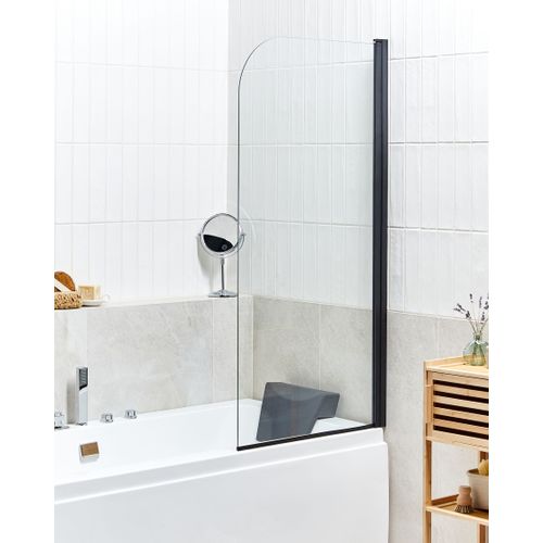 Paroi De Bain Douche Lapan 140 X 70 Cm Noir