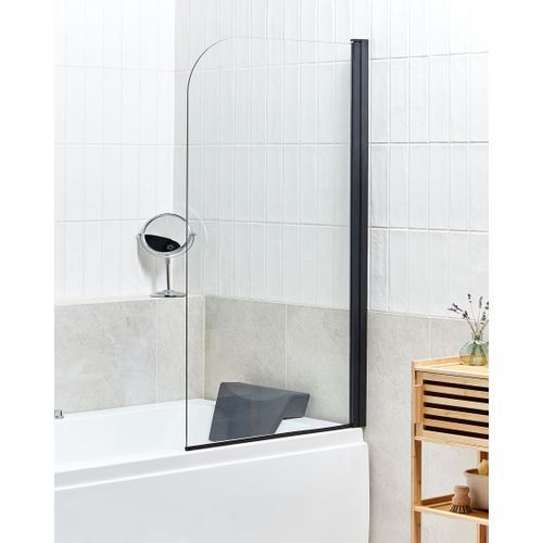 Paroi De Bain Douche Lapan 140 X 80 Cm Noir