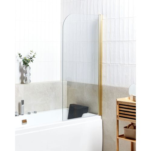 Paroi De Bain Douche Lapan 140 X 70 Cm Doré