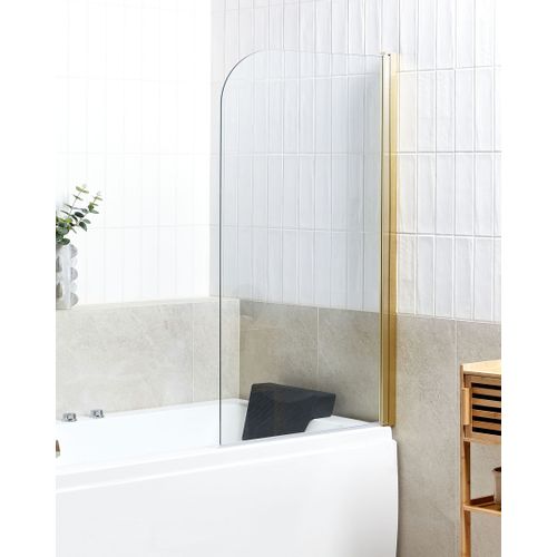 Paroi De Bain Douche Lapan 140 X 80 Cm Doré
