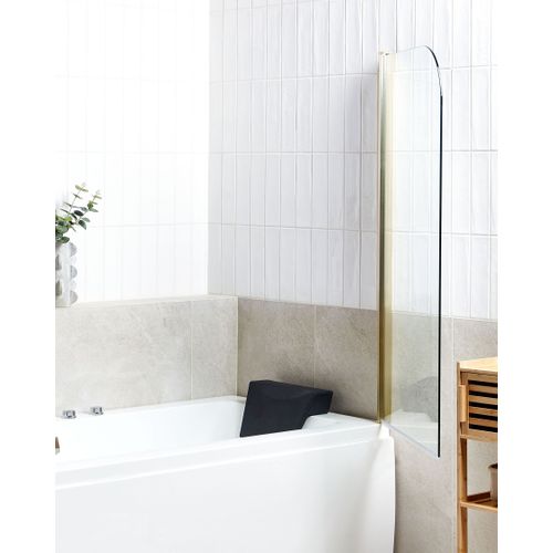 Paroi De Bain Douche Lapan 140 X 80 Cm Doré
