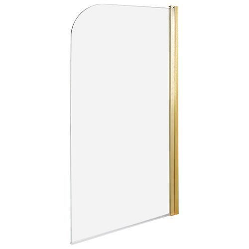 Paroi De Bain Douche Lapan 140 X 80 Cm Doré