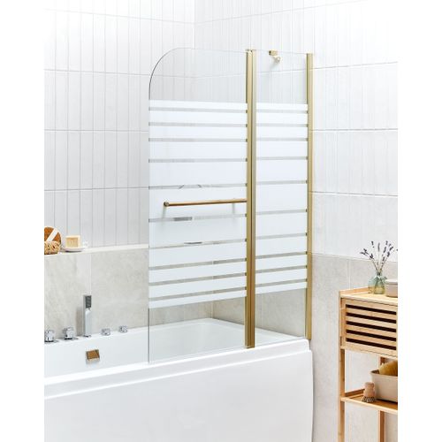 Paroi De Bain Douche Tuapi 140 X 100 Cm Doré