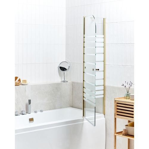 Paroi De Bain Douche Tuapi 140 X 100 Cm Doré
