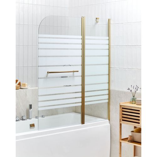 Paroi De Bain Douche Tuapi 140 X 120 Cm Doré