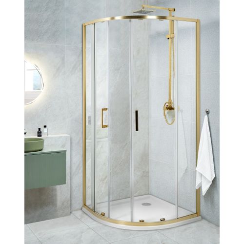 Cabine De Douche Jukatan 90 X 90 X 185 Cm Doré