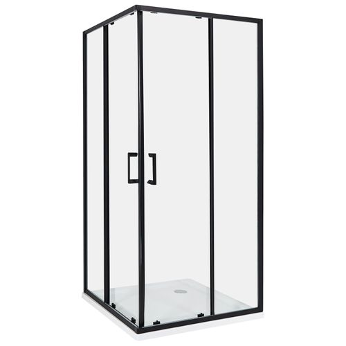 Cabine De Douche Tela 90 X 90 X 185 Cm Noir