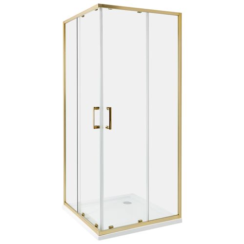 Cabine De Douche Tela 80 X 80 X 185 Cm Doré